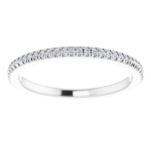 Platinum 1/4 CTW Natural Diamond Eternity Band Size 8.25