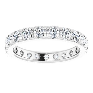 14K White Gold 2 1/2 CTW Lab-Grown Diamond Eternity Band Size 9