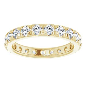 14K Yellow Gold 2 1/2 CTW Lab-Grown Diamond Eternity Band Size 9