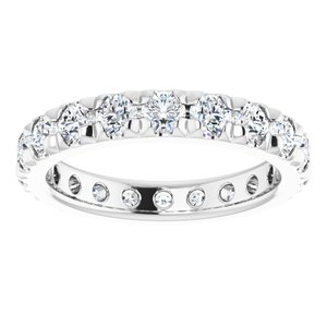 14K White Gold 2 3/8 CTW Lab-Grown Diamond Eternity Band Size 7.75