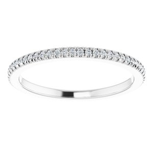 Platinum 1/4 CTW Lab-Grown Diamond Eternity Band Size 8.5