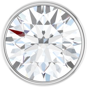 14K White Gold 3.75 mm 1/5 CT Lab-Grown Diamond Tube Bezel Setting With Bearing