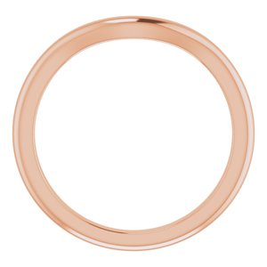 10K Rose Band for 8.8 mm Round Ring