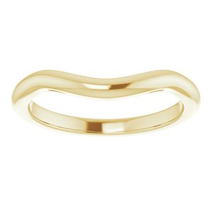 14K Yellow Band for 10 mm Round Ring