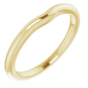 14K Yellow Band for 4.4 mm Round Ring