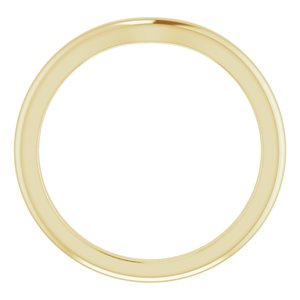 14K Yellow Band for 6 mm Round Ring