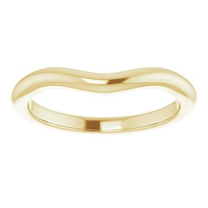 18K Yellow Band for 8.2 mm Round Ring