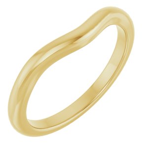 14K Yellow Band for 8 mm Round Ring