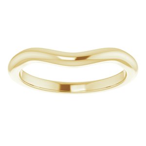 18K Yellow Band for 9 mm Round Ring