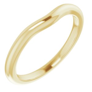14K Yellow Band for 5 mm Cushion Ring