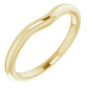 18K Yellow Band for 6 mm Round Ring