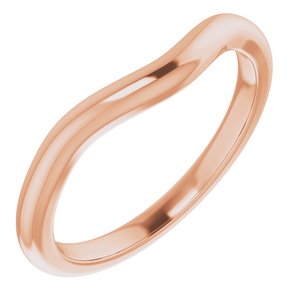 10K Rose Band for 8.8 mm Round Ring