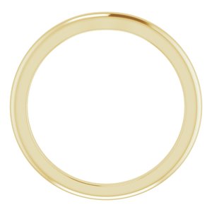 18K Yellow Band for 4.1 mm Round Ring