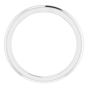 14K X1 White Band for 4.1 mm Round Ring