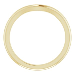 10K Yellow Band for 8.2 mm Round Ring