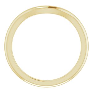 10K Yellow Band for 8 mm Cushion Ring