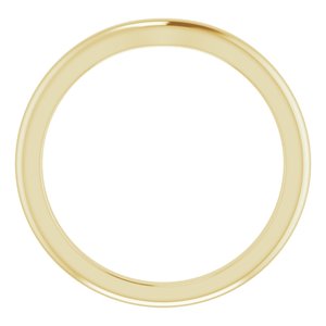 14K Yellow Band for 4.8 mm Round Ring