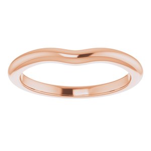 10K Rose Band for 5.5 mm Round Ring