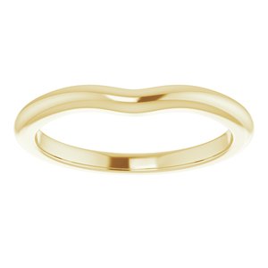 10K Yellow Band for 5.5 mm Round Ring