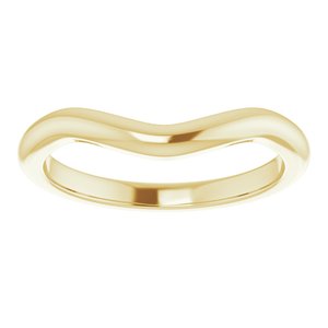 10K Yellow Band for 12x10 mm Oval Ring