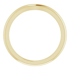 14K Yellow Band for 5.5 mm Round Ring