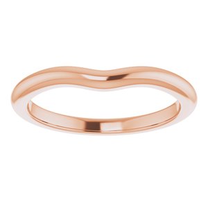 10K Rose Band for 6 mm Round Ring