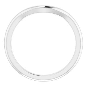 Sterling Silver Band for 12x10 mm Oval Ring