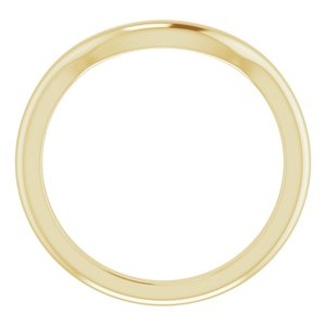 10K Yellow Band for 12 mm Cushion Ring