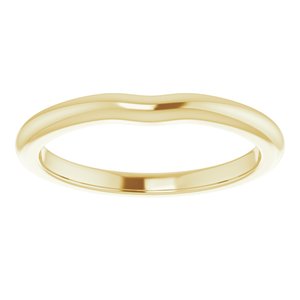 10K Yellow Band for 4.1 mm Round Ring