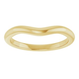 18K Yellow Band for 8 mm Round Ring
