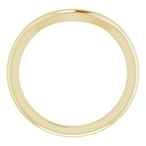 18K Yellow Band for 10 mm Round Ring