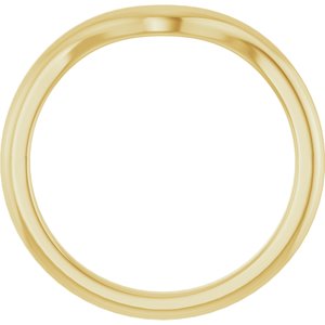 10K Yellow Band for 9x7 mm Oval Ring