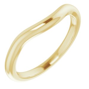 18K Yellow Band for 8 mm Cushion Ring