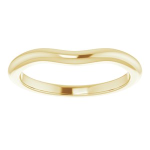 10K Yellow Band for 5.5 mm Square Ring
