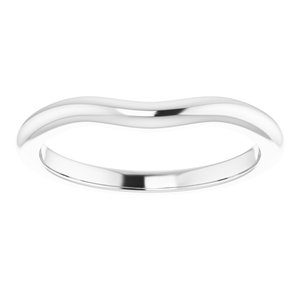 Platinum Band for 5.5 mm Square Ring