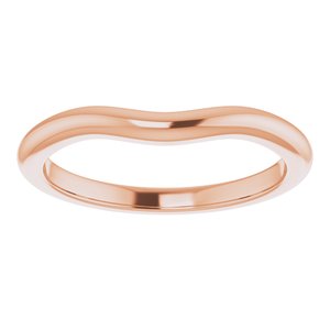 10K Rose Band for 5.5 mm Square Ring