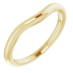 18K Yellow Band for 6 mm Square Ring