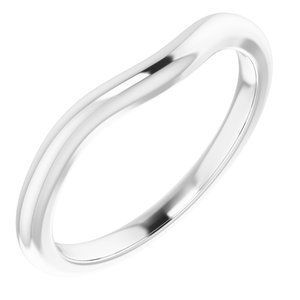 Platinum Band for 6 mm Square Ring
