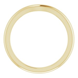 14K Yellow Band for 5.2 mm Round Ring