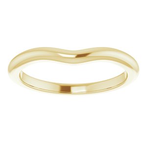 18K Yellow Band for 6.5 mm Round Ring