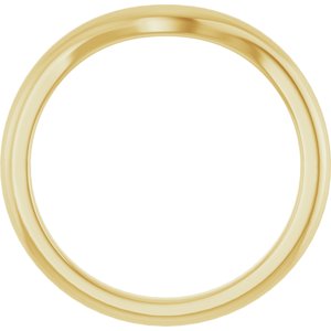 14K Yellow Band for 8 mm Round Ring