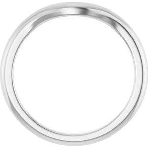 Sterling Silver Band for 8 mm Round Ring