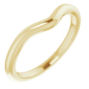10K Yellow Band for 8x6 mm Oval Ring