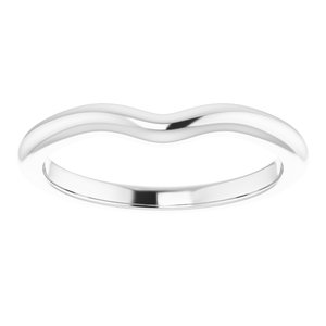 Platinum Band for 6x4 mm Oval Ring