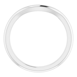 Continuum Sterling Silver Band for 9 mm Asscher Ring