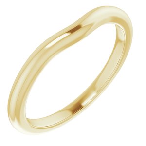 14K Yellow Band for 4.5 mm Square Ring