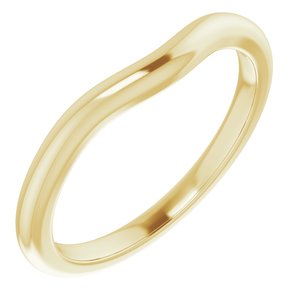 14K Yellow Band for 5.5 mm Square Ring