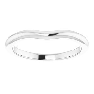 18K White Band for 5 mm Cushion Ring
