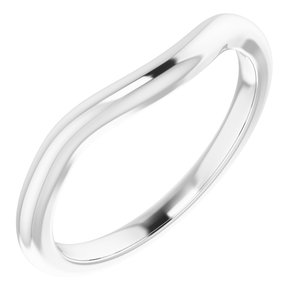 Platinum Band for 8 mm Asscher Ring