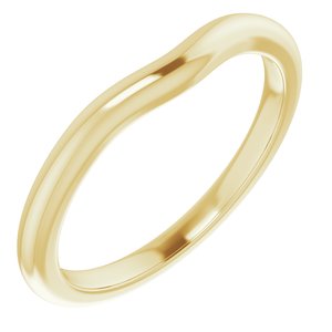 10K Yellow Band for 5 mm Asscher Ring